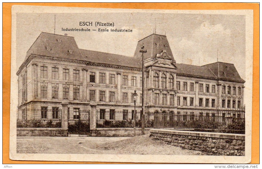 Esch S Alzette Ecoles Industrielle 1910 Luxembourg Postcard - Esch-Alzette