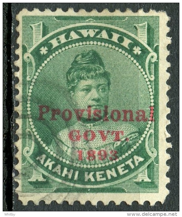 1893 Hawaii 1 Cent Princess Likelike Overprint Issue #55 - Hawaii