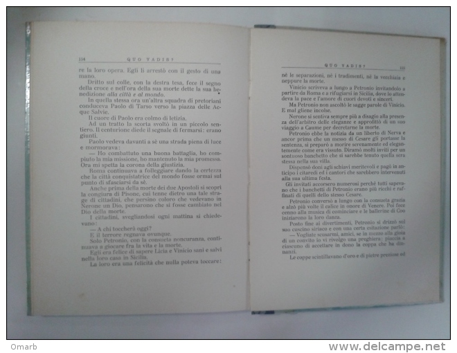 Lib383 Quo Vadis? Edizione Boschi 1962 Romanzo Per Ragazzi Collana Strenna N.44 1962 Sienhkiewicz - Classiques