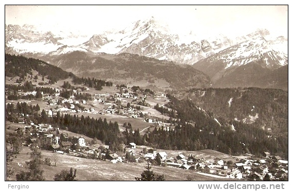 16/FP/14 - SVIZZERA - SUISE - CHESIERES ET VILLARS - Panorama - Villars-les-Moines