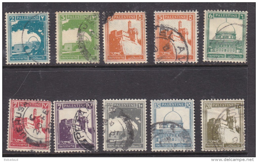Palestine, 1927 - 1941 10 Used Stamps - Palestine
