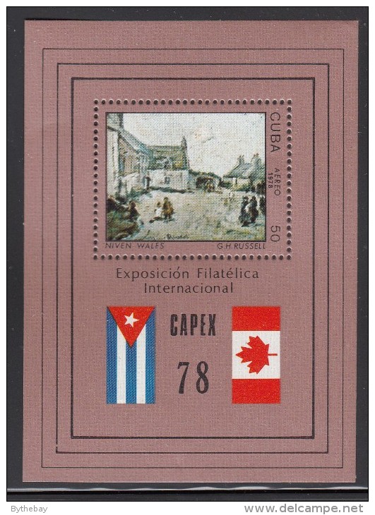 Cuba MNH Scott #C285 Souvenir Sheet 50c 'Niven, Wales' By G.H. Russell - CAPEX 78 - Poste Aérienne