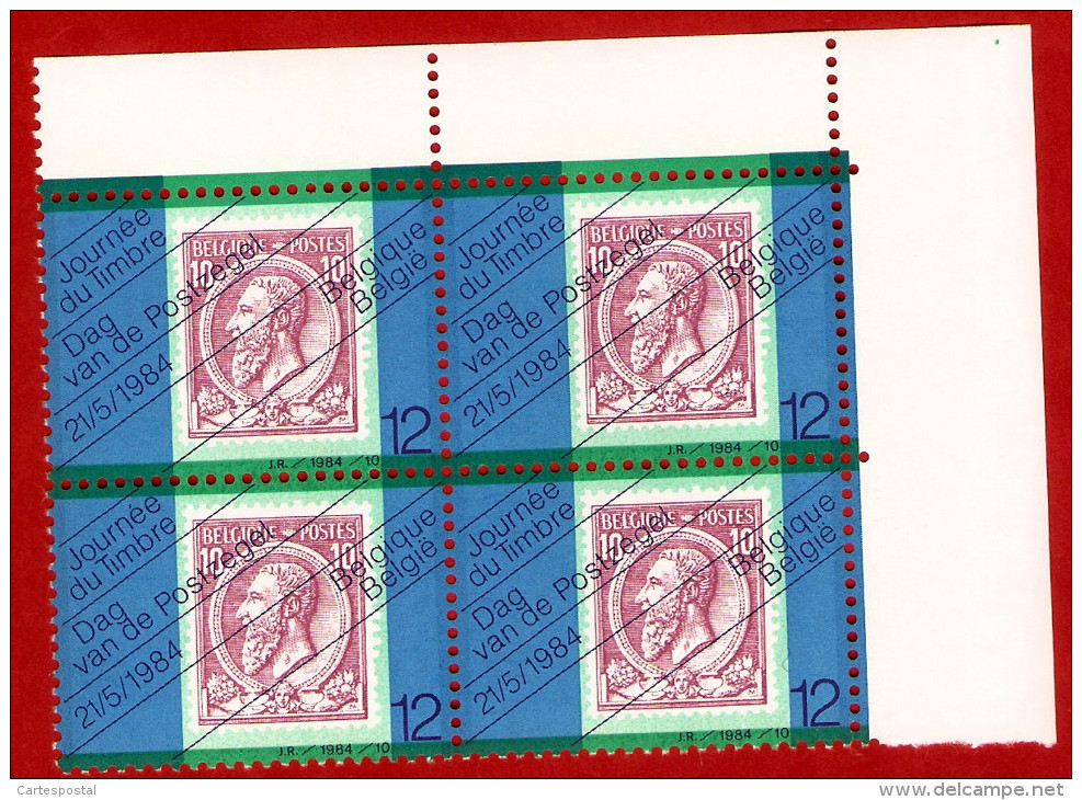 1984  -  BELGIQUE  N°  2132**   Bloc  De 4  Timbres  Neufs - Colecciones