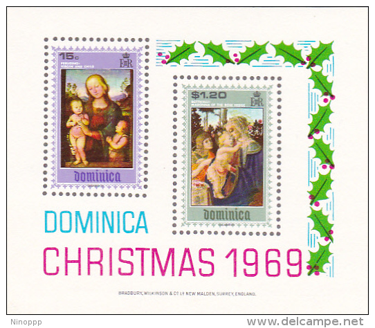 Dominica 1969 Christmas Souvenir Sheet MNH - Dominica (...-1978)