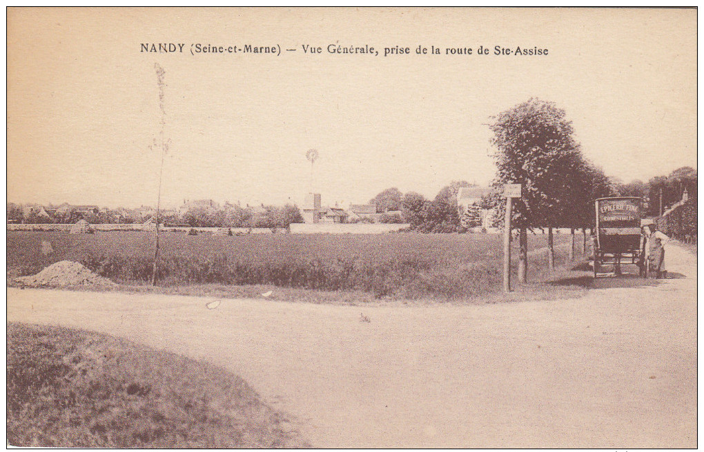 CPA 77 Nandy - Vue Générale , Prise De La Route De Sainte Assise - Autres & Non Classés