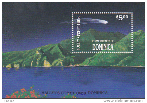 Dominica 1986 Halley's Comet Souvenir Sheet MNH - Dominica (1978-...)