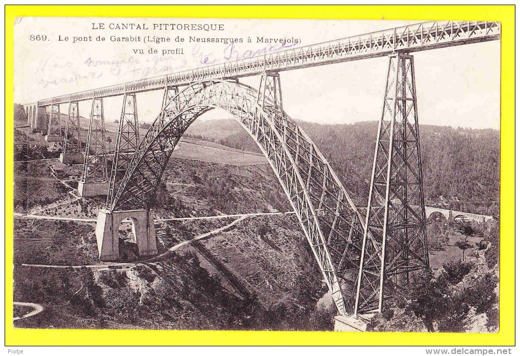 * Pont De Garabit (Dép 15 - Cantal - France) * (L. Roux, Nr 869) Le Cantal Pittoresque, Ligne De Neussargues à Marvejols - Autres & Non Classés