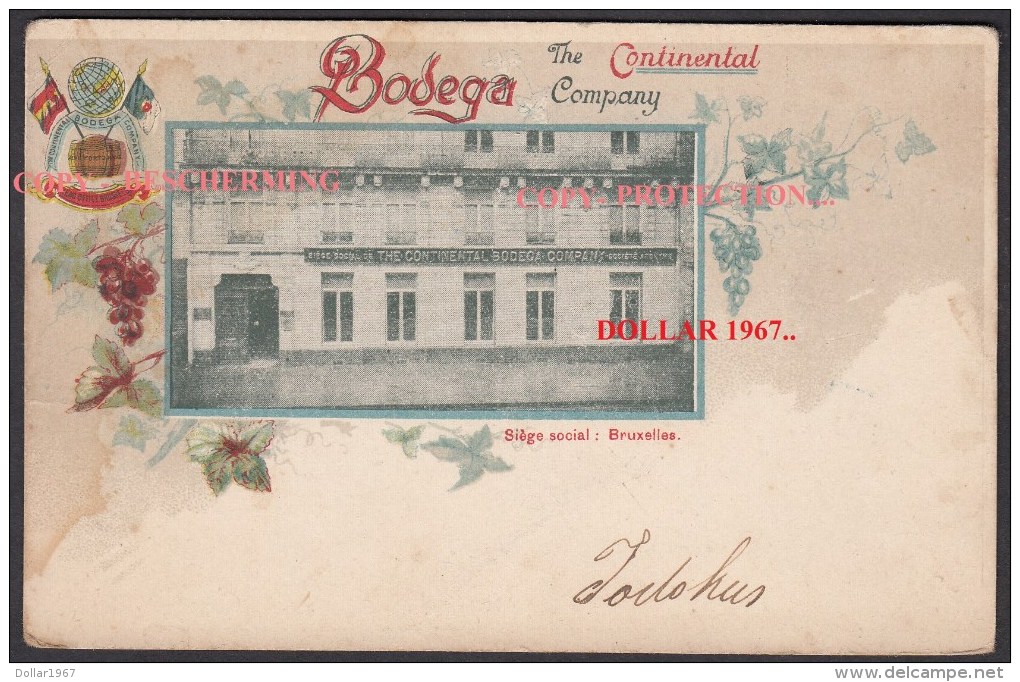 Bodega - The Company Continental - Bruxelles&Brussel + 1900. .See The 2  Scans For Condition. ( Originalscan !!! ) - Straßenhandel Und Kleingewerbe