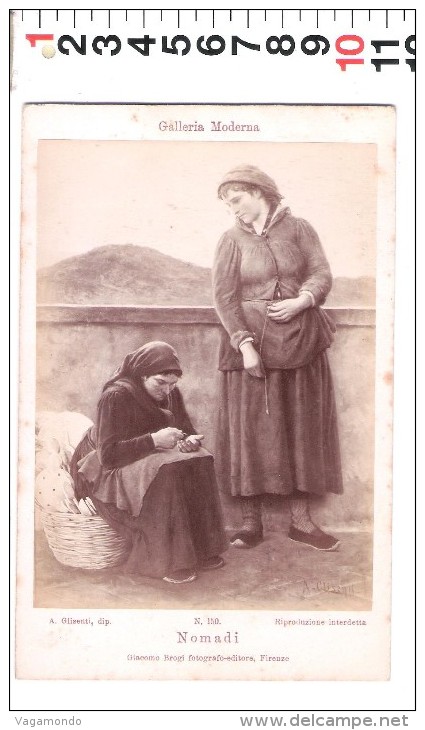 CA 16 FOTO ALBUMINA  SU CARTONCINO G  BROGI   DIPINTO TORRIGLIA - Anciennes (Av. 1900)