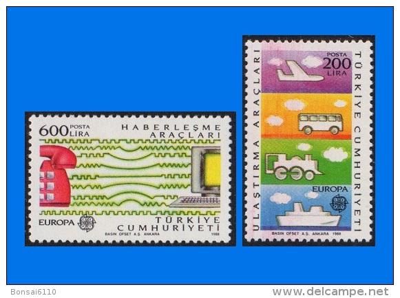 TR 1988-0001, Europa - Transport & Communications, Set (2V) MNH - Nuovi