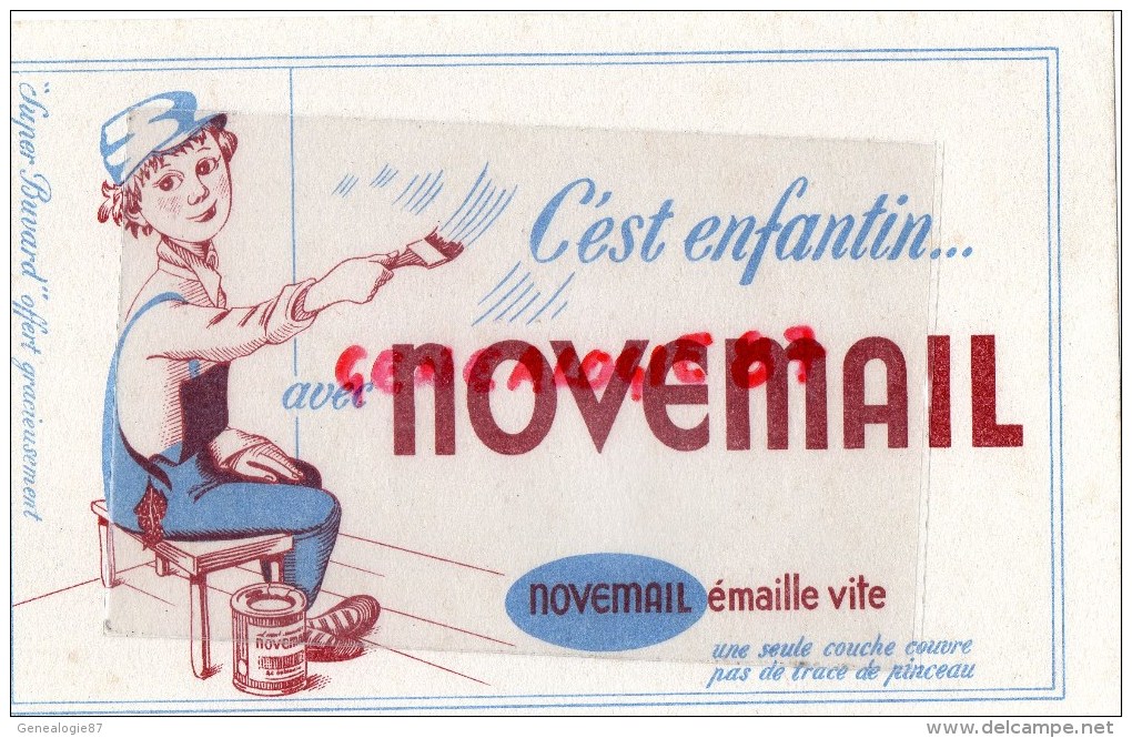 BUVARD NOVEMAIL - PEINTURE EMAIL - PEINTRE - - Paints