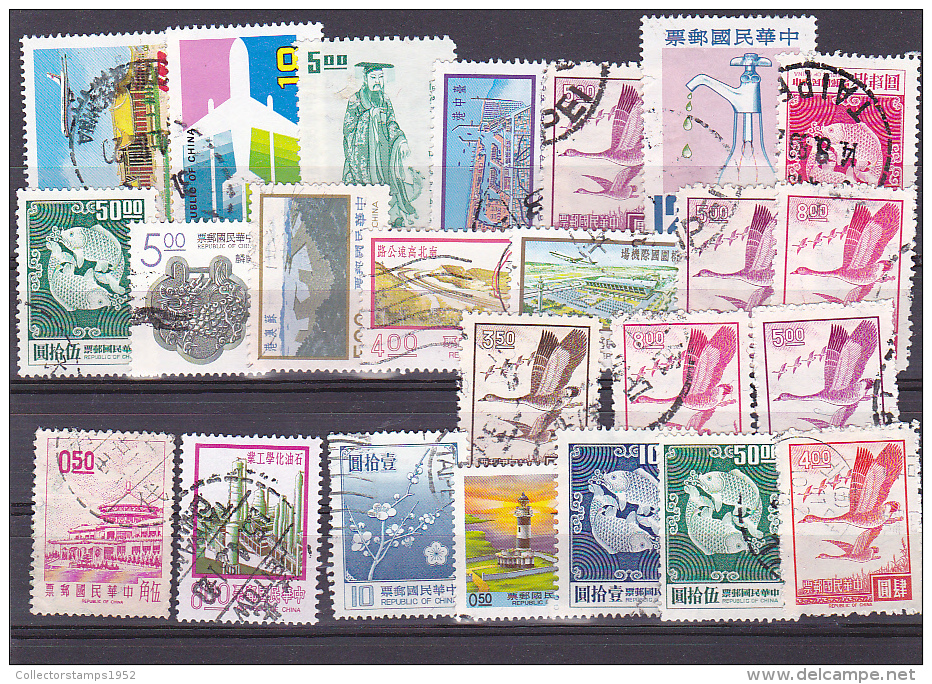 2 - CHINA REPUBLIC - REPUBBLICA DI CINA TAIWAN FORMOSA LOT 24 STAMPS USED - Used Stamps