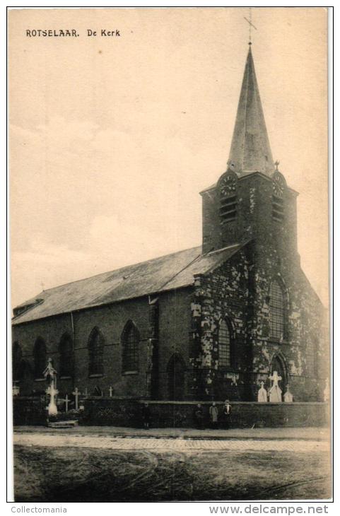 BRABANT  2 CP Rotselaar  Brouwerij Mena   Rel Photo    De Kerk - Rotselaar