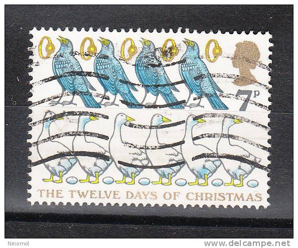 Gran Bretagna   -   1977.  4 Piccioni  E  6  Oche.  4 Pigeons  And 6 Geese. - Specht- & Bartvögel