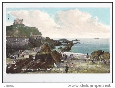 ENGLAND - DEVON -  ILFRACOMBE - WILDERSMOUTH BEACH  - CARTE ANCIENNE - Ilfracombe