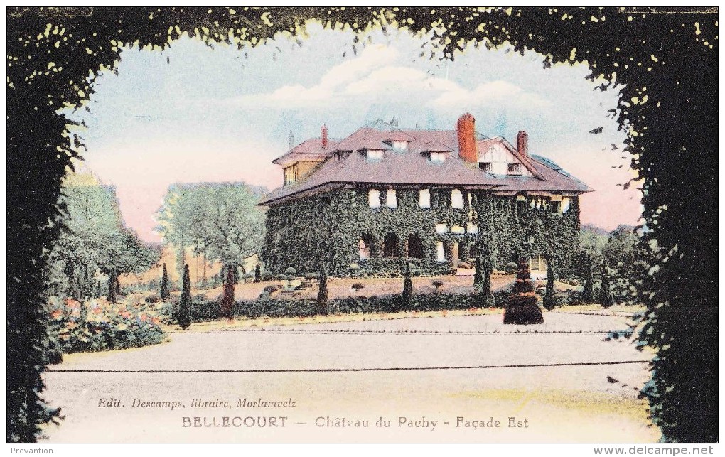 BELLECOURT - Château Du Pachy - Façade Est - Carte Colorée - Manage