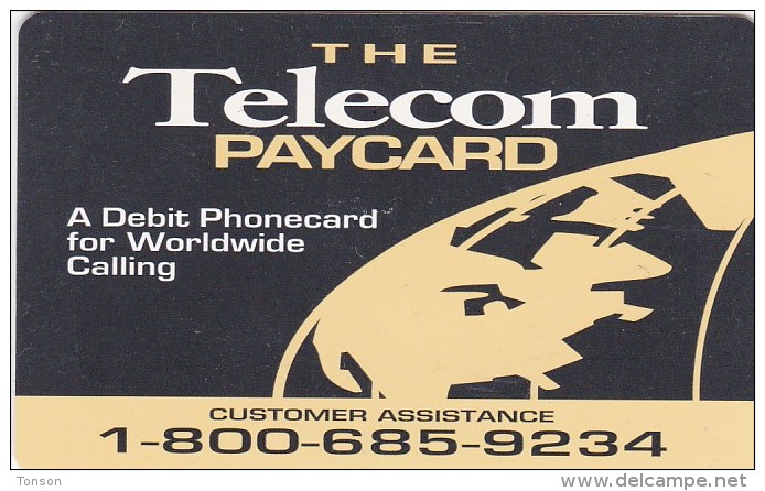 United States, PRE-US-2171, Planet Earth, Maps And Planispheres, The Telecom Paycard, 2 Scans. - Other & Unclassified