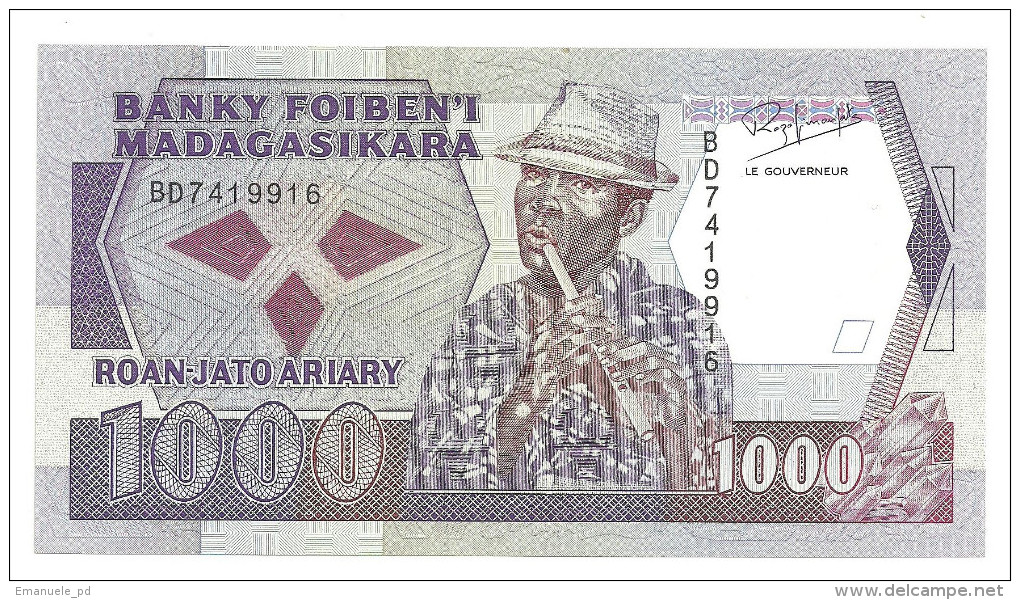 Madagascar 1000 Ariary 1988 UNC .S. - Madagascar