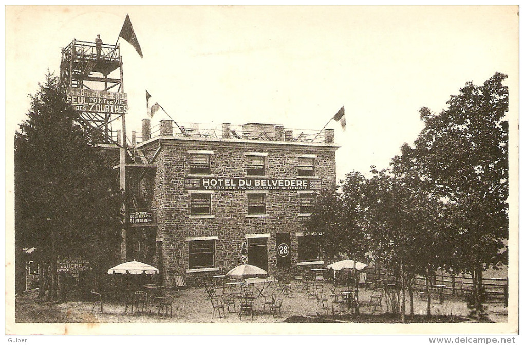 Nandrin (nadrin) Au Sommet Du Herou Hotel Du Belvedere Seul Point De Vue Des 7 Ourthes - Nandrin