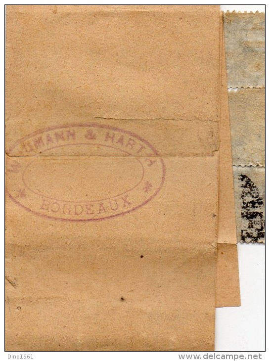 TB 276 - Entier Postal Type Sage Sur Bande De Journal +  N°83  OB BORDEAUX Pour HAMELN  ( Allemagne ) - Newspaper Bands