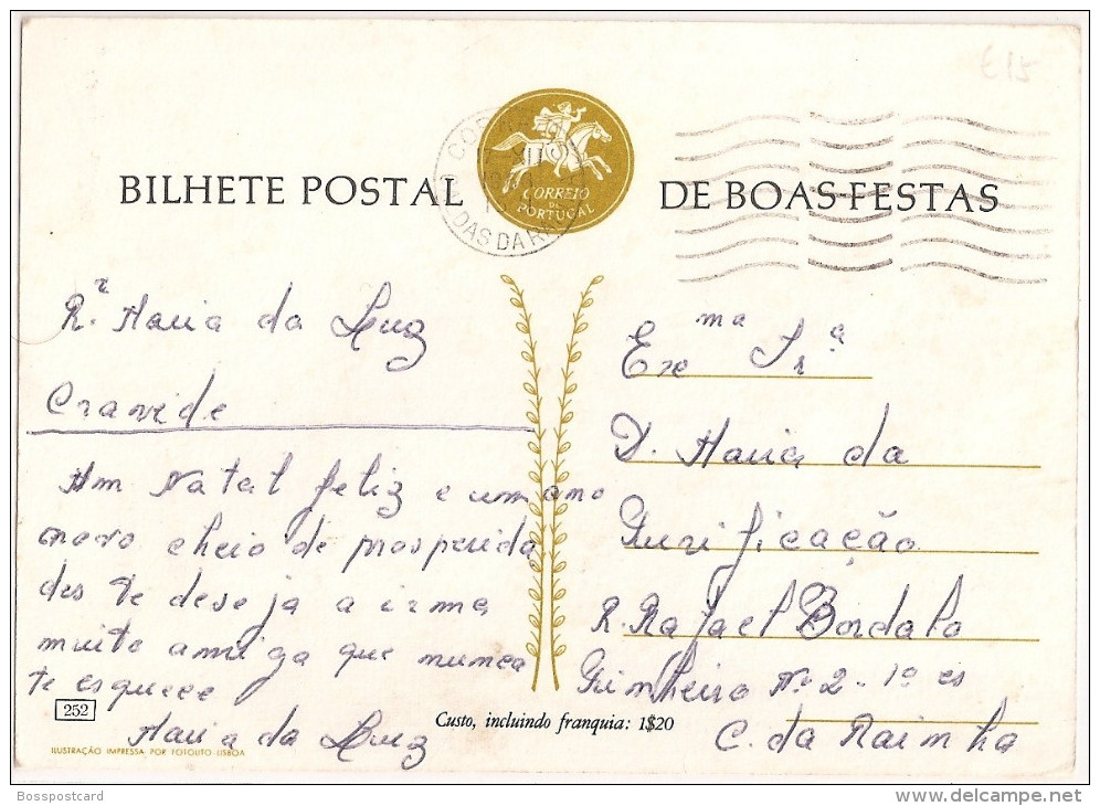 Portugal - História Postal - Filatelia - Entier Postal - Inteiro Postal De Boas Festas - C.T.T. Nº  252 - Postal Services