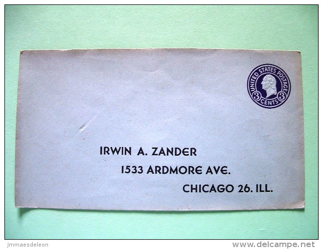 USA 1932 Pre Paid Cover To Chicago - Washington (Scott U436) - Andere & Zonder Classificatie