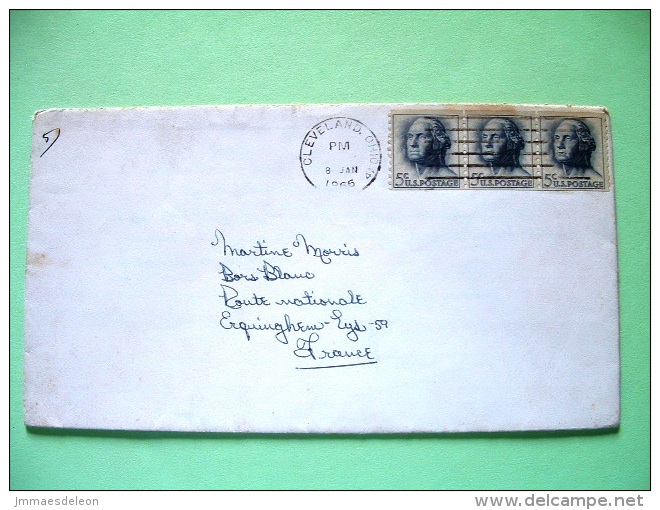 USA 1966 Cover To France - Washington (coil) - Other & Unclassified