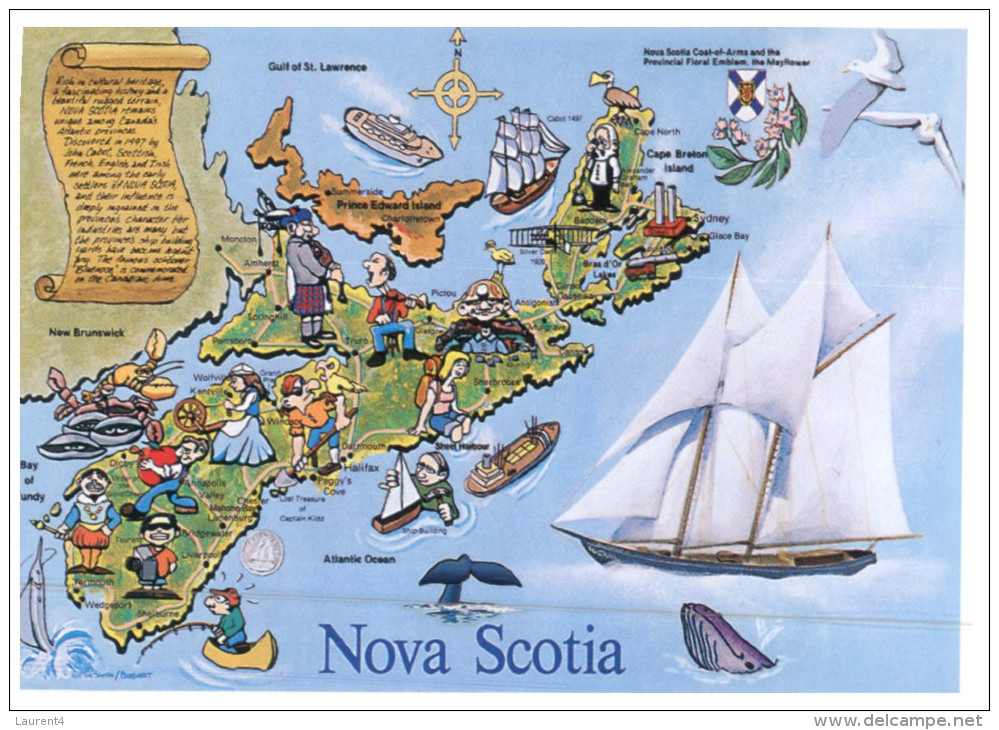 (556) Map Nova Scotia Islands - Olympische Spiele