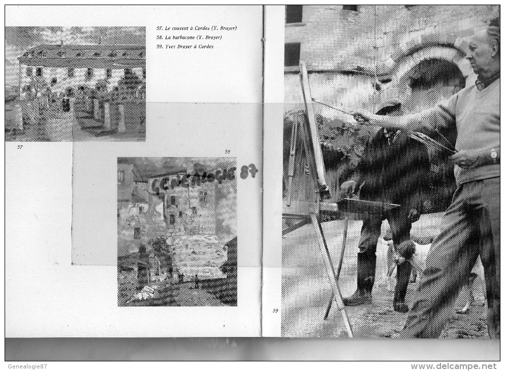 81 - 09- CORDES- 74 PHOTOS ORIGINALES DE L' AUTEUR-4 HORS TEXTES D' YVES BRAYER- GILBERT DELAHAYE-1983 - Midi-Pyrénées