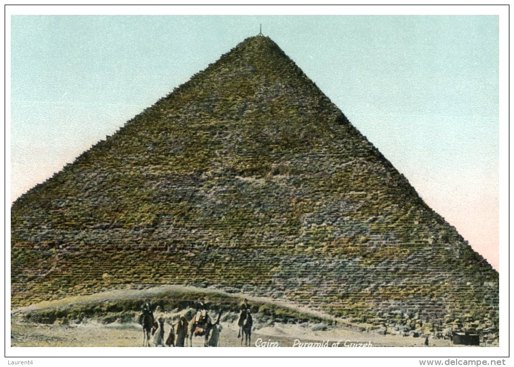 (556) Egypt - Pyramid Of Guizeh (very Old Card) - Pyramiden