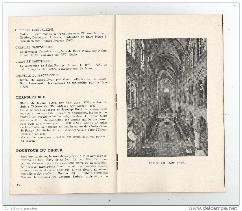 Notice Descriptive : Une Visite à  NOTRE DAME , 20 Pages , 8 Photos , 2 Scans , Frais Fr : 1.80€ - Programmi