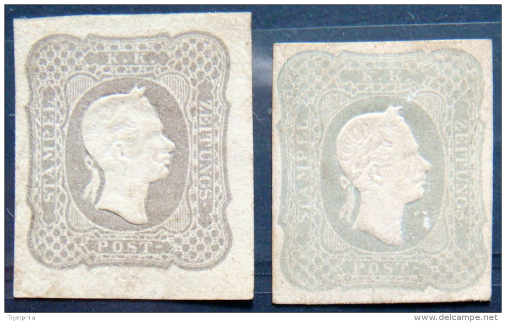 AUSTRIA 1861 1kr Franz Joseph MLH 2 SHADES ScottP7&P7a CV$800 **VERY RARE** - Dagbladen