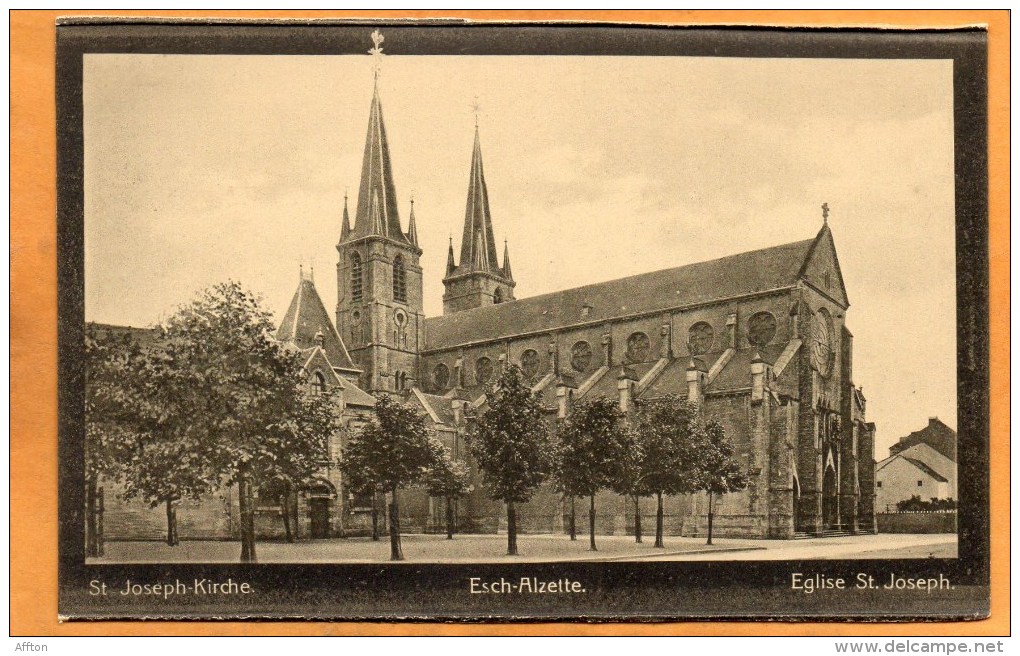 Esch S Alzette 1910 Luxembourg Postcard - Esch-sur-Alzette