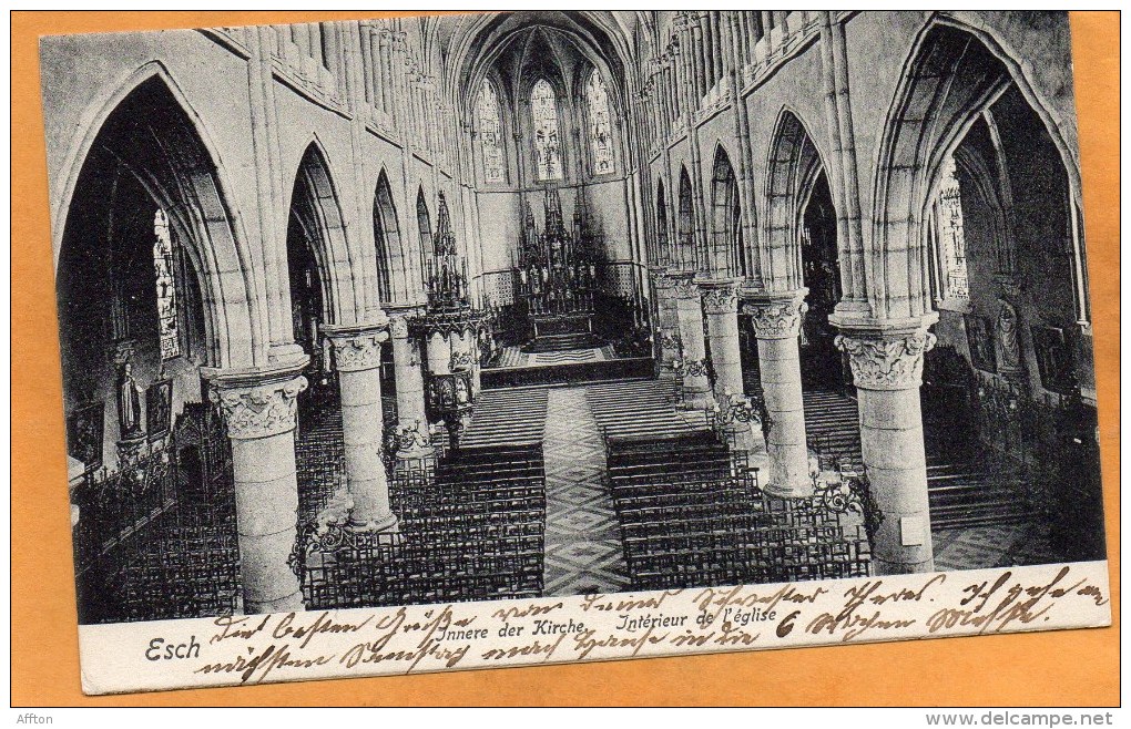 Esch S Alzette 1906 Luxembourg Postcard - Esch-Alzette