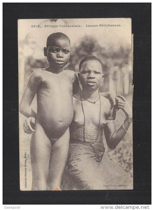 Senegal CP Les Feticheuses 1924 - Briefe U. Dokumente