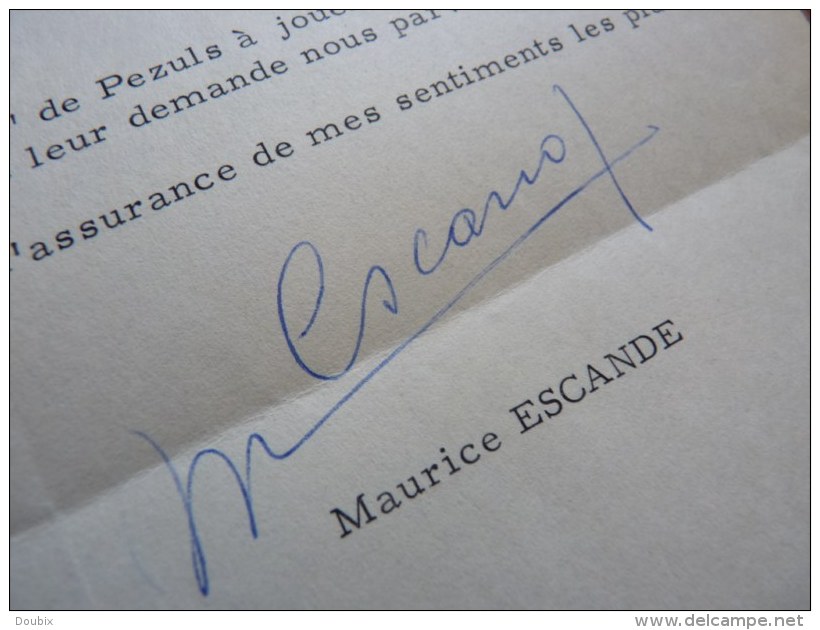 Maurice ESCANDE (1892-1973) COMEDIE FRANCAISE Acteur & Administrateur. [Feydeau] - Other & Unclassified