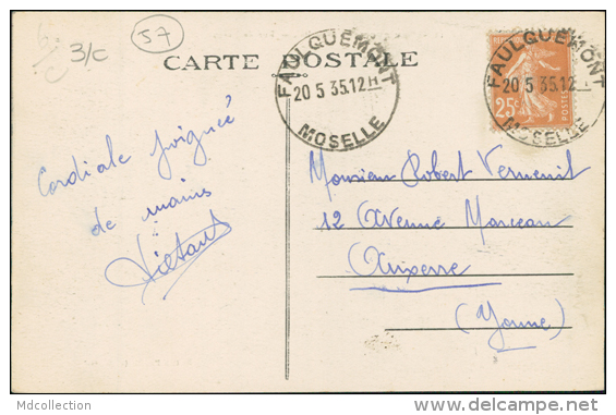 57 FAULQUEMONT / Rue De Nancy / CARTE RARE - Faulquemont