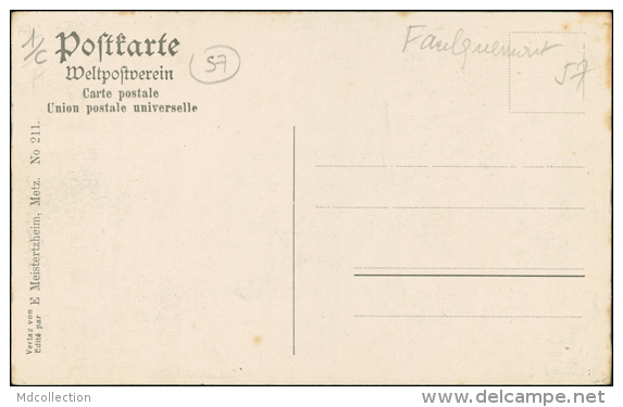 57 FAULQUEMONT / Vue Intérieure / CARTE RARE - Faulquemont