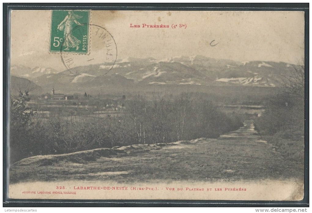 - CPA 65 - La Barthe De Neste, Vue Du Plateau Et Les Pyrénées - La Barthe De Neste