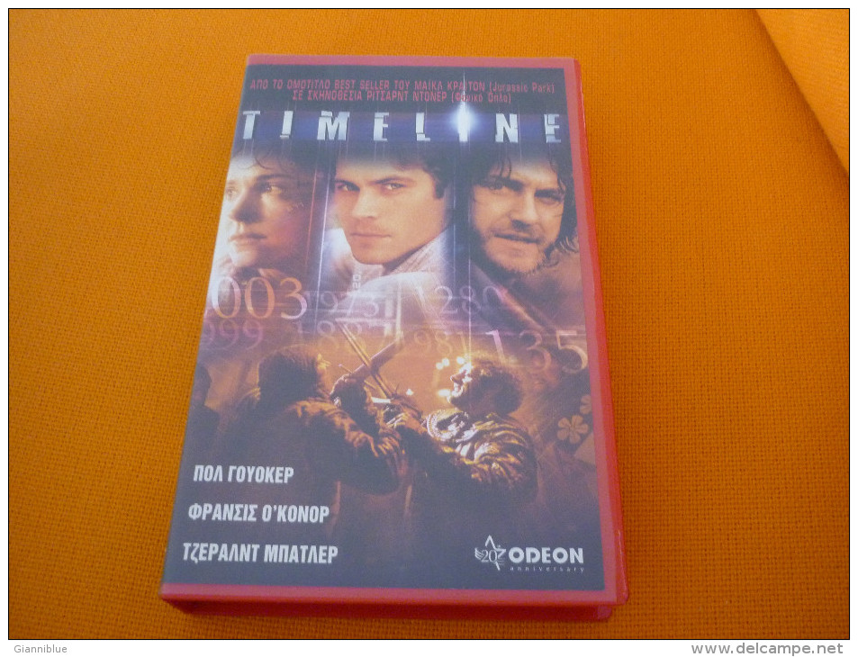 Timeline - Old Greek Vhs Cassette From Greece - Action, Aventure