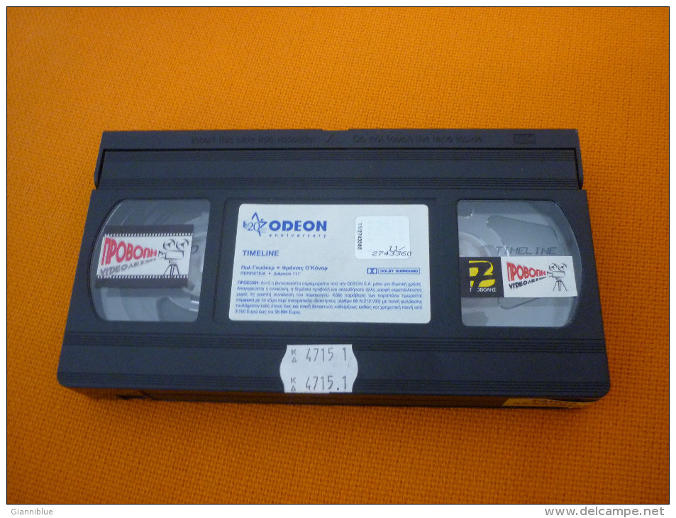 Timeline - Old Greek Vhs Cassette From Greece - Action, Aventure