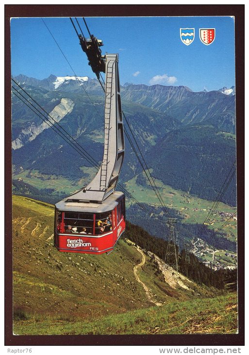 CPM  Suisse Luftseilbahn Fiesch-Eggishorn Blick Auf Fiesch Und Ernen Blinnenhorn - Ernen