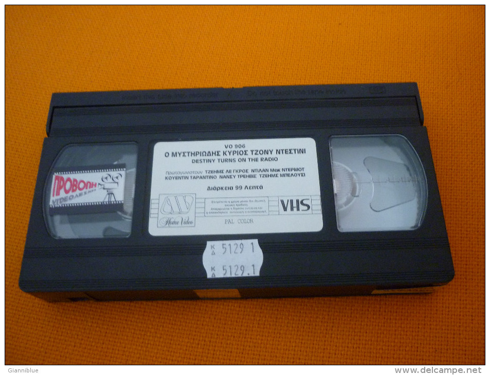 Destiny Turns On The Radio - Old Greek Vhs Cassette From Greece - Action, Aventure