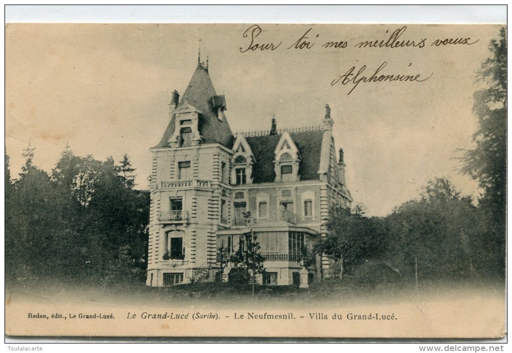 CPA 72  LE GRAND LUCE LE  NEUFMESNIL 1904 - Le Grand Luce