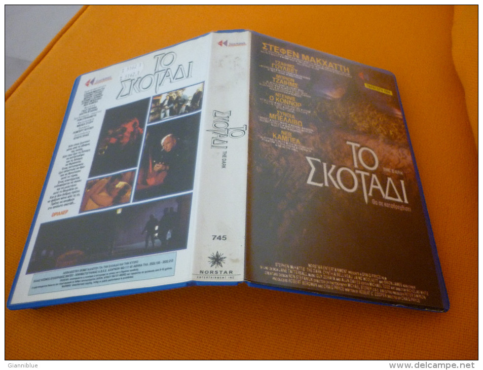 The Dark - Old Greek Vhs Cassette From Greece - Action, Aventure