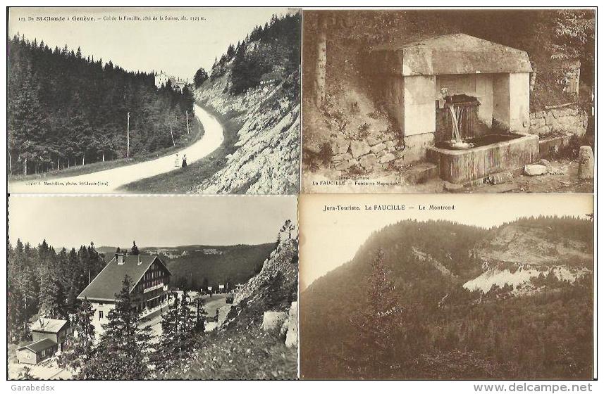 LOT DE 27 CARTES POSTALES ANCIENNES DE LA FAUCILLE (AIN). - Non Classés