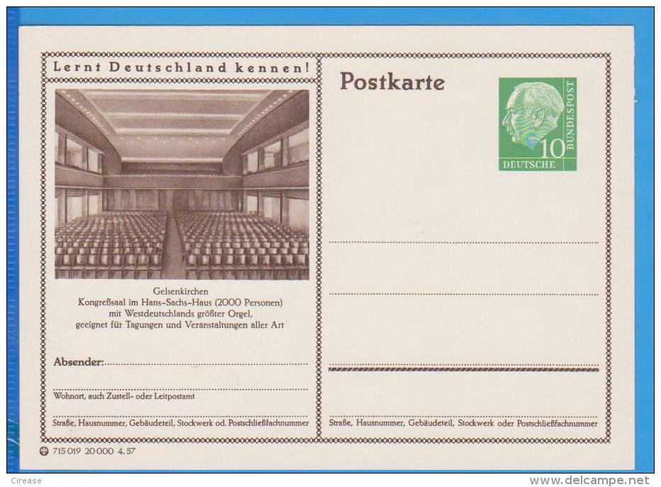 GERMANY REPUBLIC ALLEMAGNE   POSTAL STATIONERY  ENTIERS POSTAUX - Cartoline - Nuovi