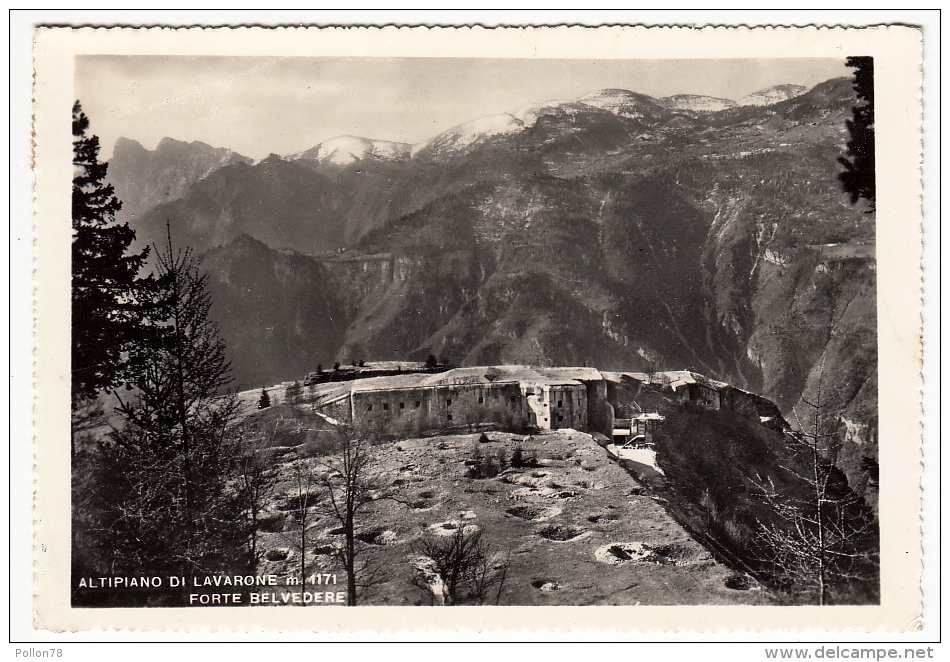 ALTIPIANO DI LAVARONE - FORTE BELVEDERE - TRENTO - 1961 - Trento