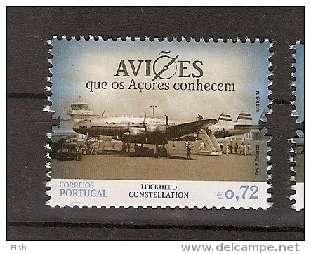 Portugal ** & Airplanes That Azores Know, Lockeed Constellation 2014 (6665) - Unused Stamps