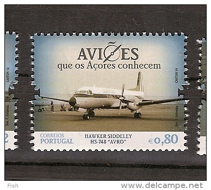 Portugal ** & Airplanes That Azores Know, Hawker Siddeley Hs-748 Avro 2014 (6665) - Ungebraucht